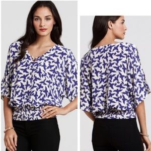 Anthropologie Swirling Songbird Blouse